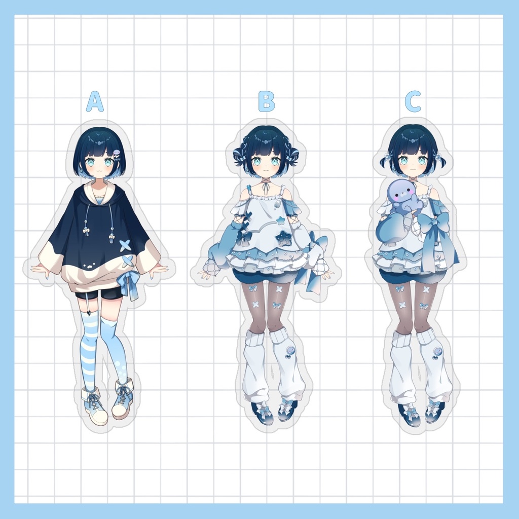 立ち絵アクリルキーホルダー 【あやまる】