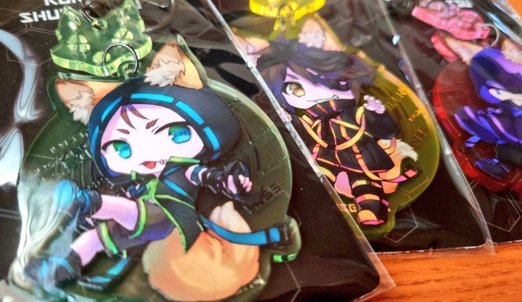 キツネサイバーアクリルキーホルダー