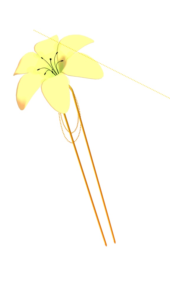 《オリジナル3Dモデル》風華雅影(ふうかがえい)【かんざし】