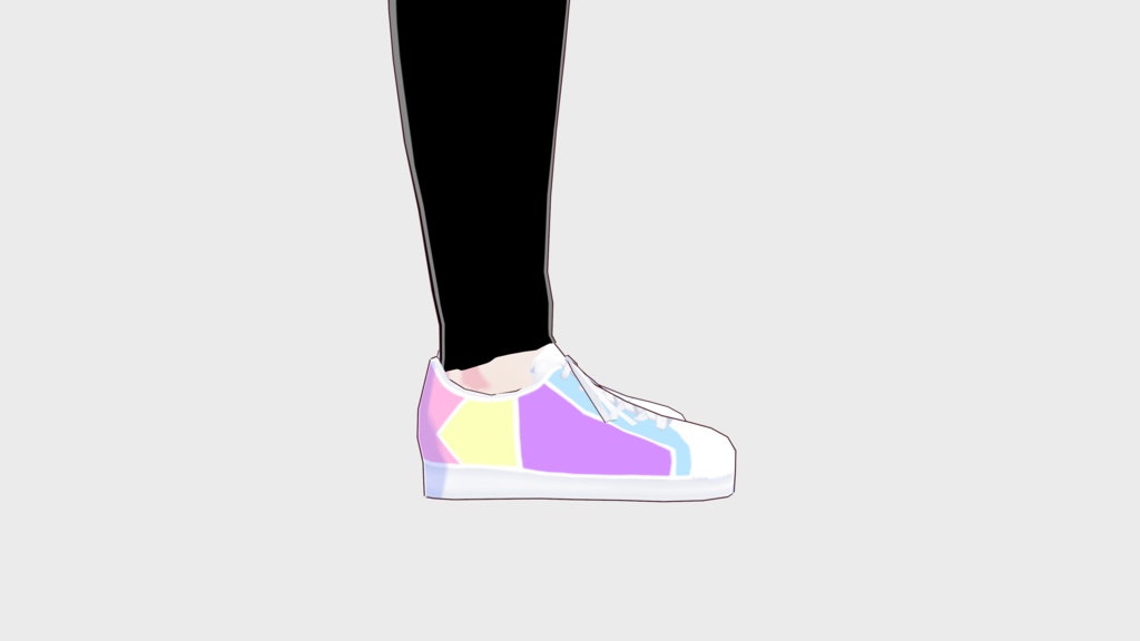 Vroid Shoes 靴 Pastel Colorblock 2