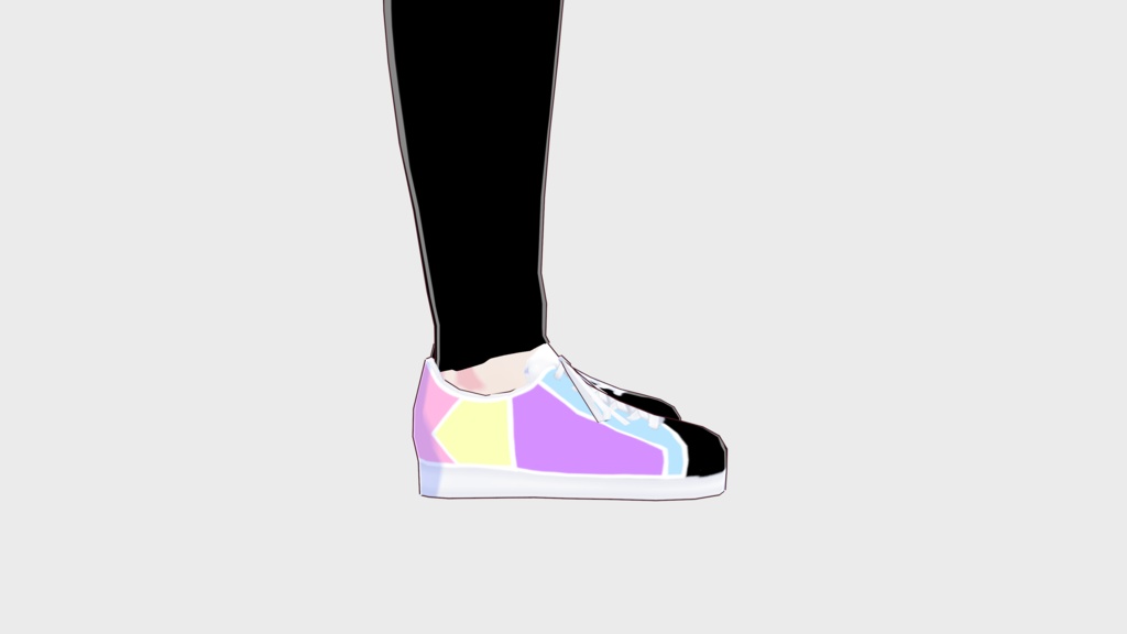  Vroid Shoes 靴 Pastel Colorblock 2