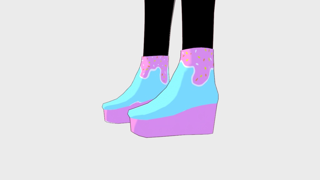 Vroid Shoes 靴 Ice Cream Boots 3