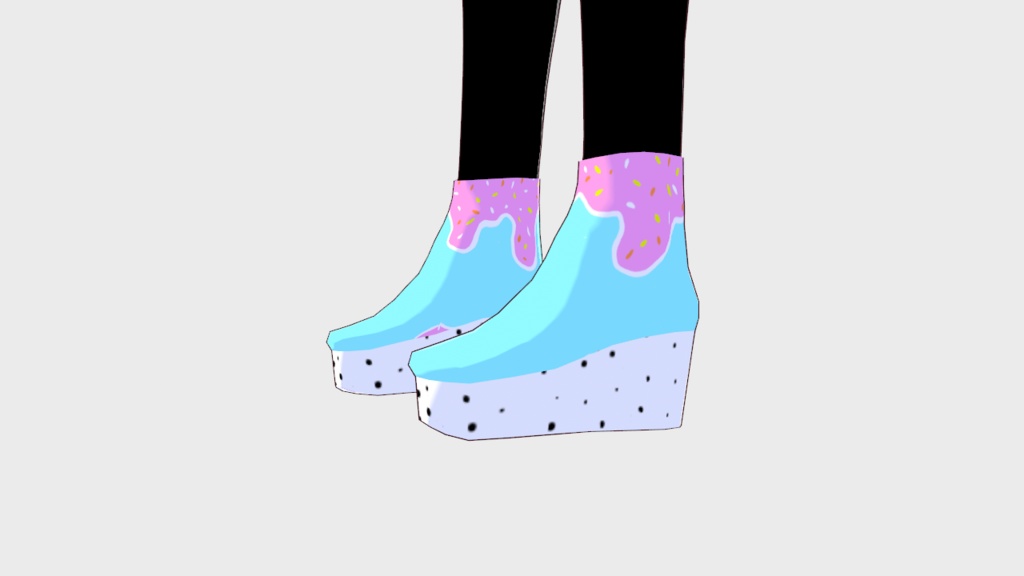 Vroid Shoes 靴 Ice Cream Boots 3