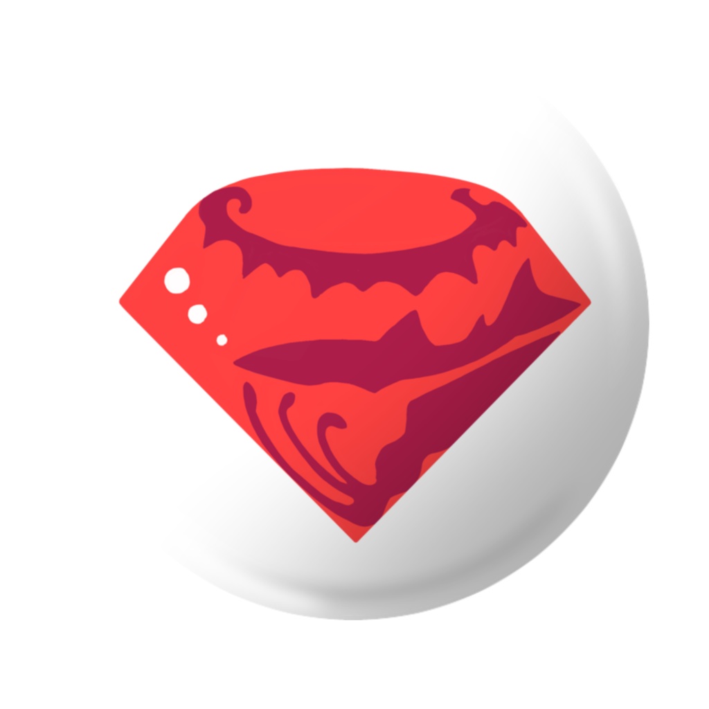 RUBYアイコン缶バッジ