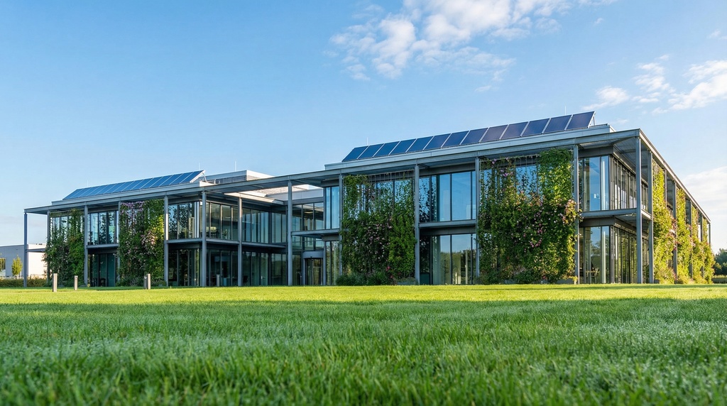 次世代エコオフィス・サステナブル建築背景画像パック(SDGs / CSR向け)