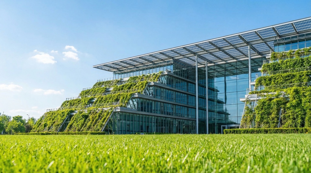 次世代エコオフィス・サステナブル建築背景画像パック(SDGs / CSR向け)