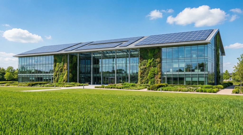 次世代エコオフィス・サステナブル建築背景画像パック(SDGs / CSR向け)