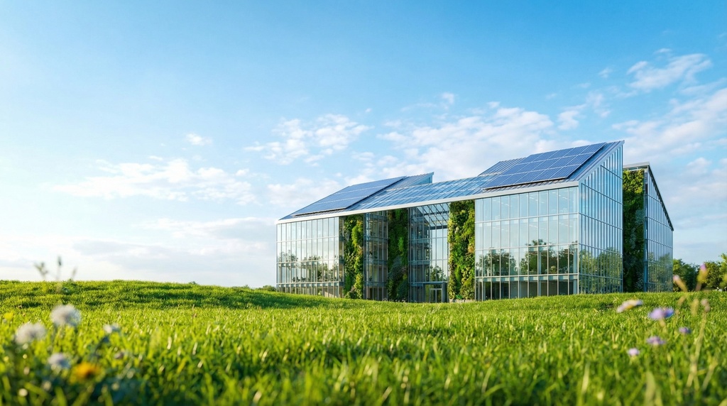 次世代エコオフィス・サステナブル建築背景画像パック（SDGs / CSR向け）