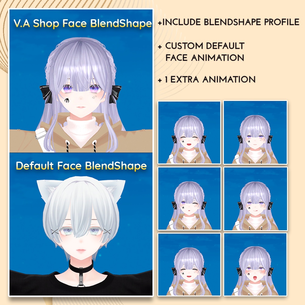 【 Shinra 】 Face Expression & Blendshape Animation