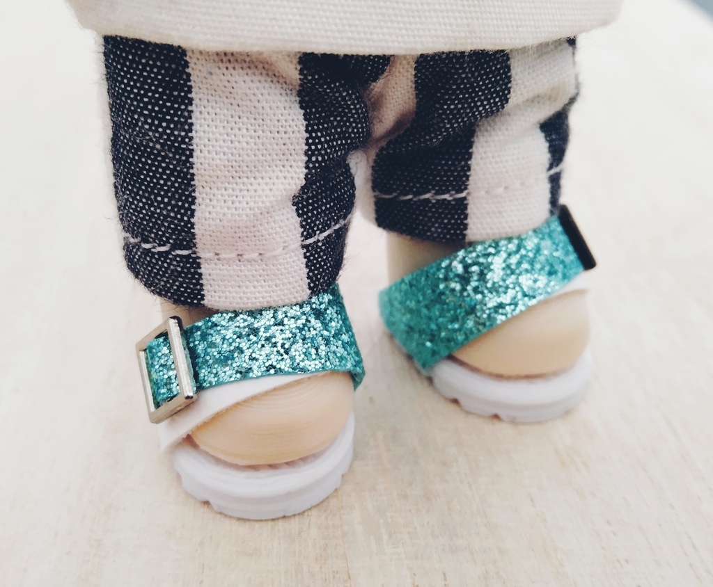 キラキラ★サンダル 10~12cmぬい用