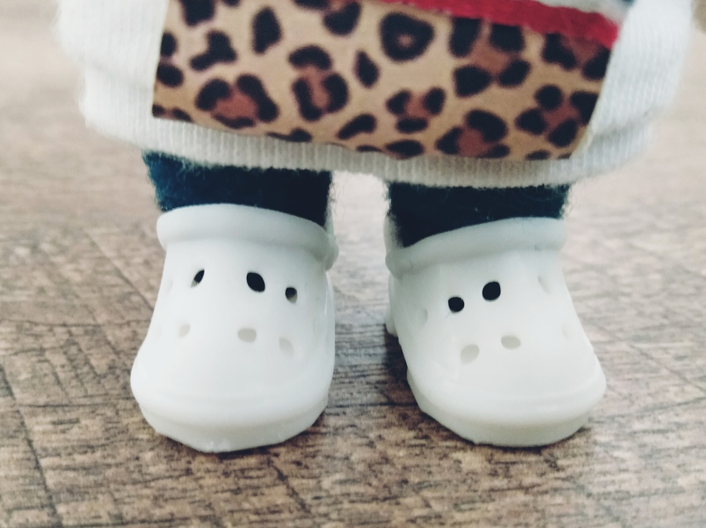 ぬい用【クロックス】風サンダル 10~12cmぬいぐるみ用Crocs