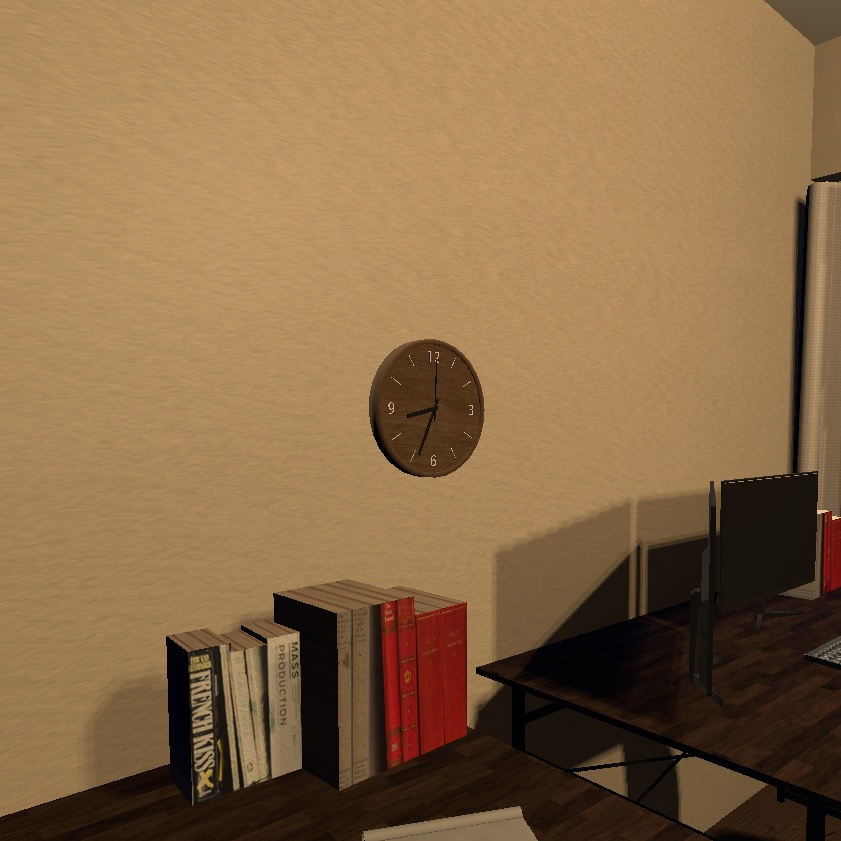 【無料】VRChat想定 おしゃれな壁掛け時計