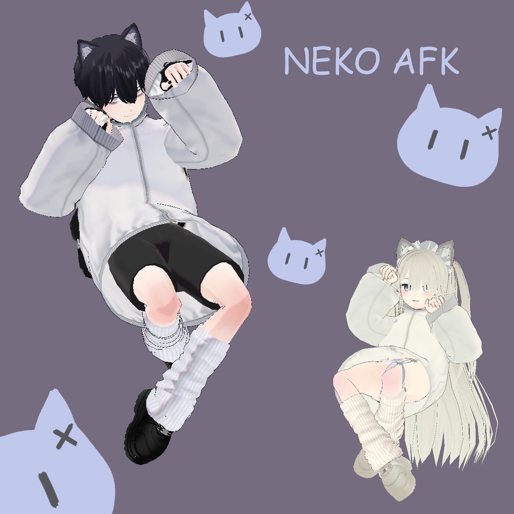 Neko AFK 猫のAFKモーション