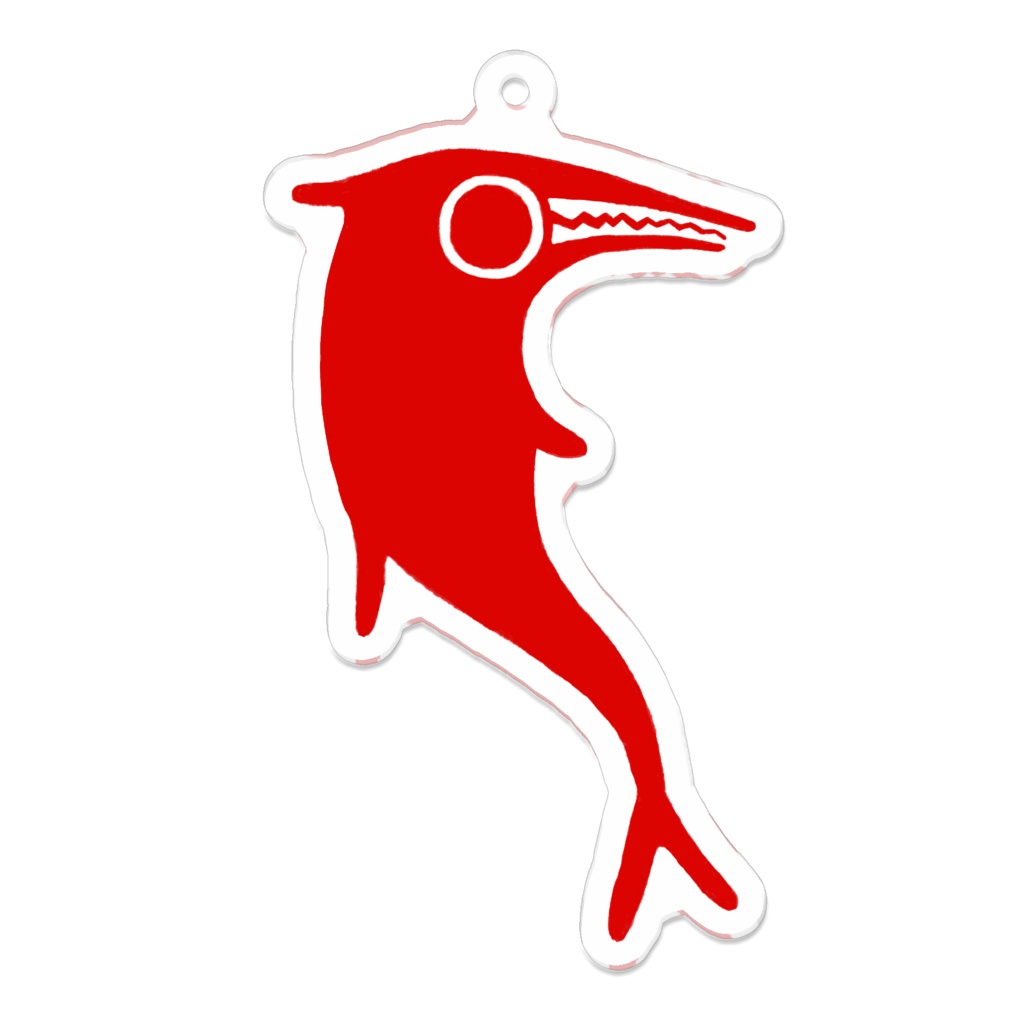 ウガリトのイルカ文様アクキー