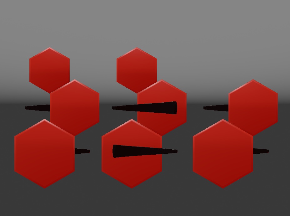 (FREE) [3D Model] Hexagon Hairpin