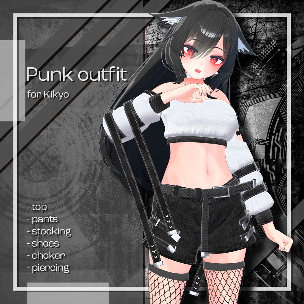(PB対応) 【桔梗,Kikyo】 Punk outfit