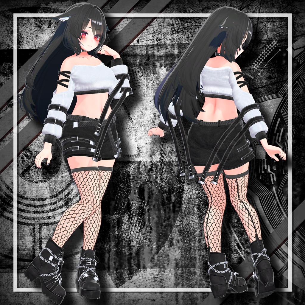 (PB対応) 【桔梗,Kikyo】 Punk outfit