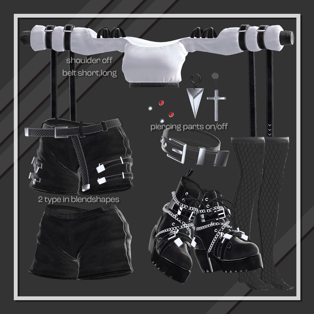 (PB対応) 【舞夜,Maya】 Punk outfit