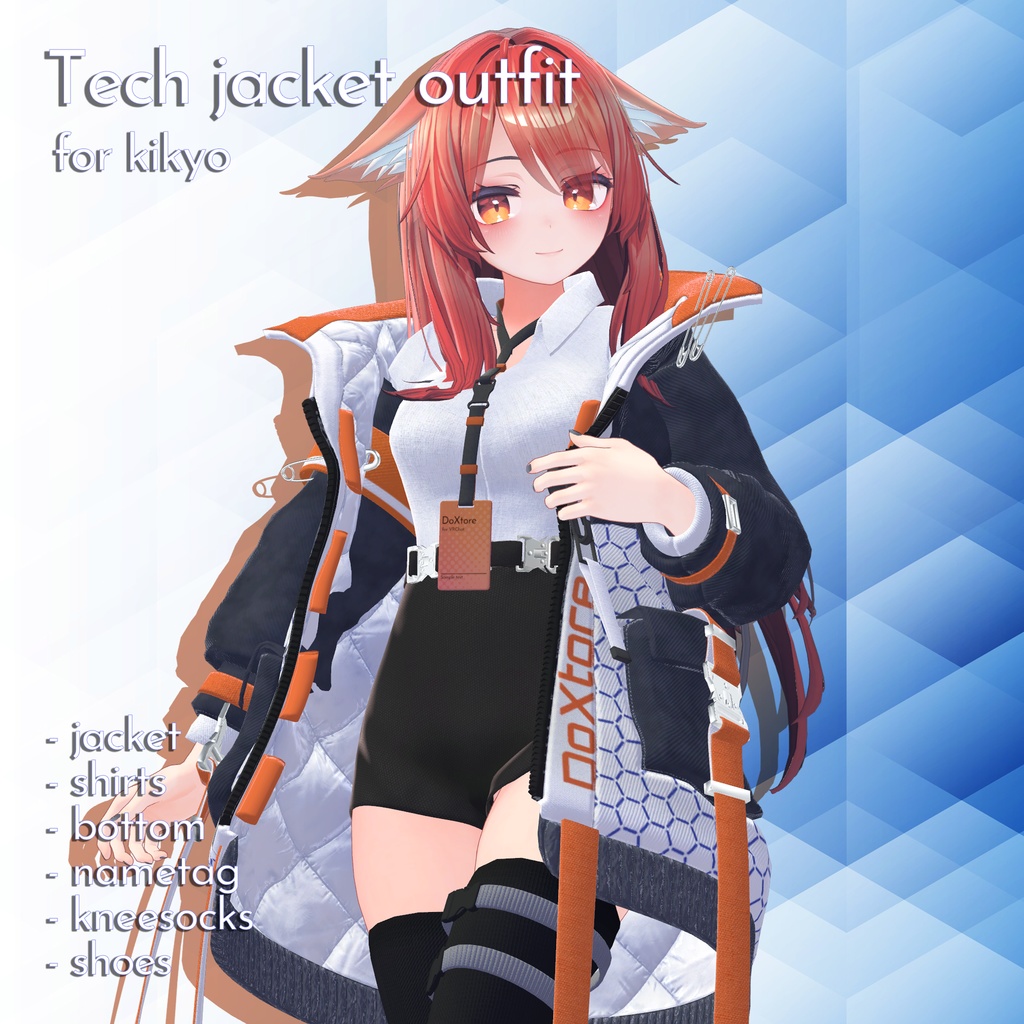 (PB対応) 【桔梗,Kikyo】 tech jacket outfit テックジャケットアウトフィット