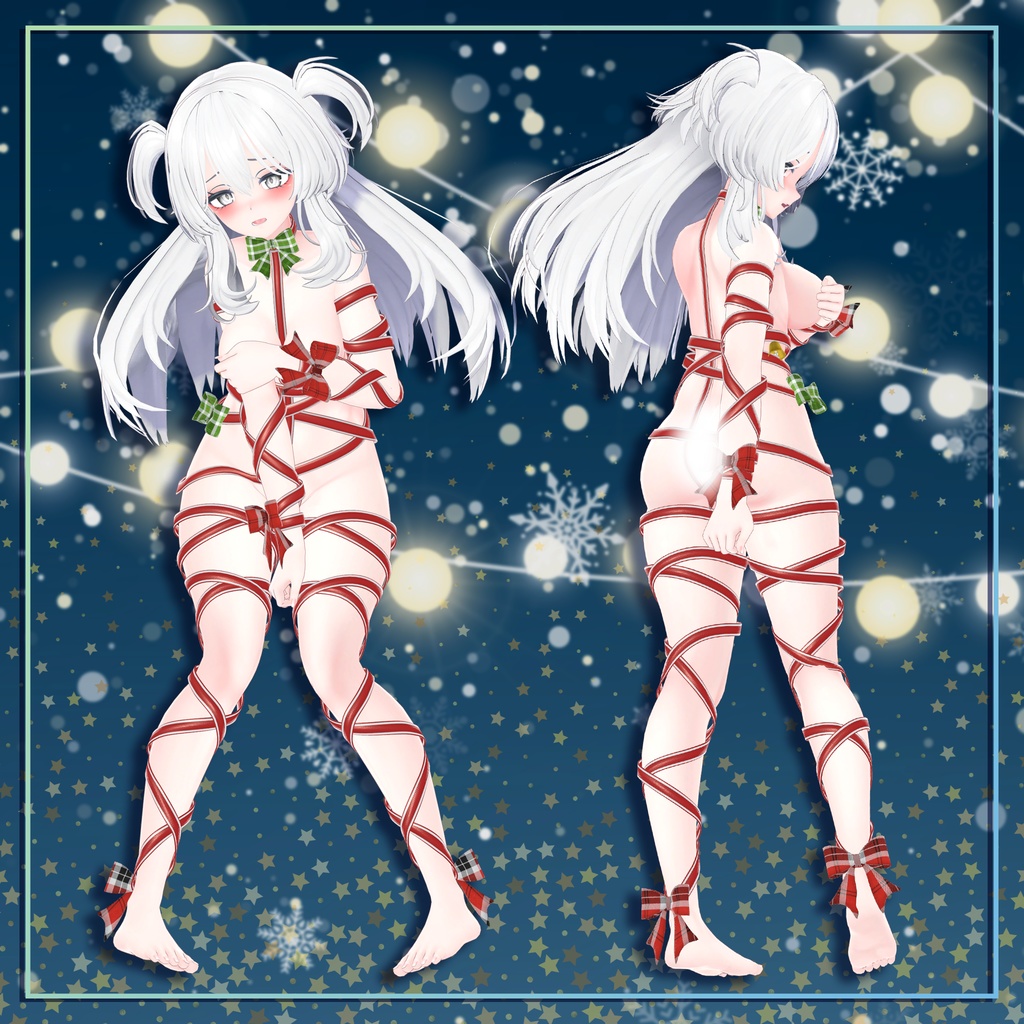 (PB対応) 【セレスティア,selestia】 Christmas ribbon outfit クリスマスリボン衣装