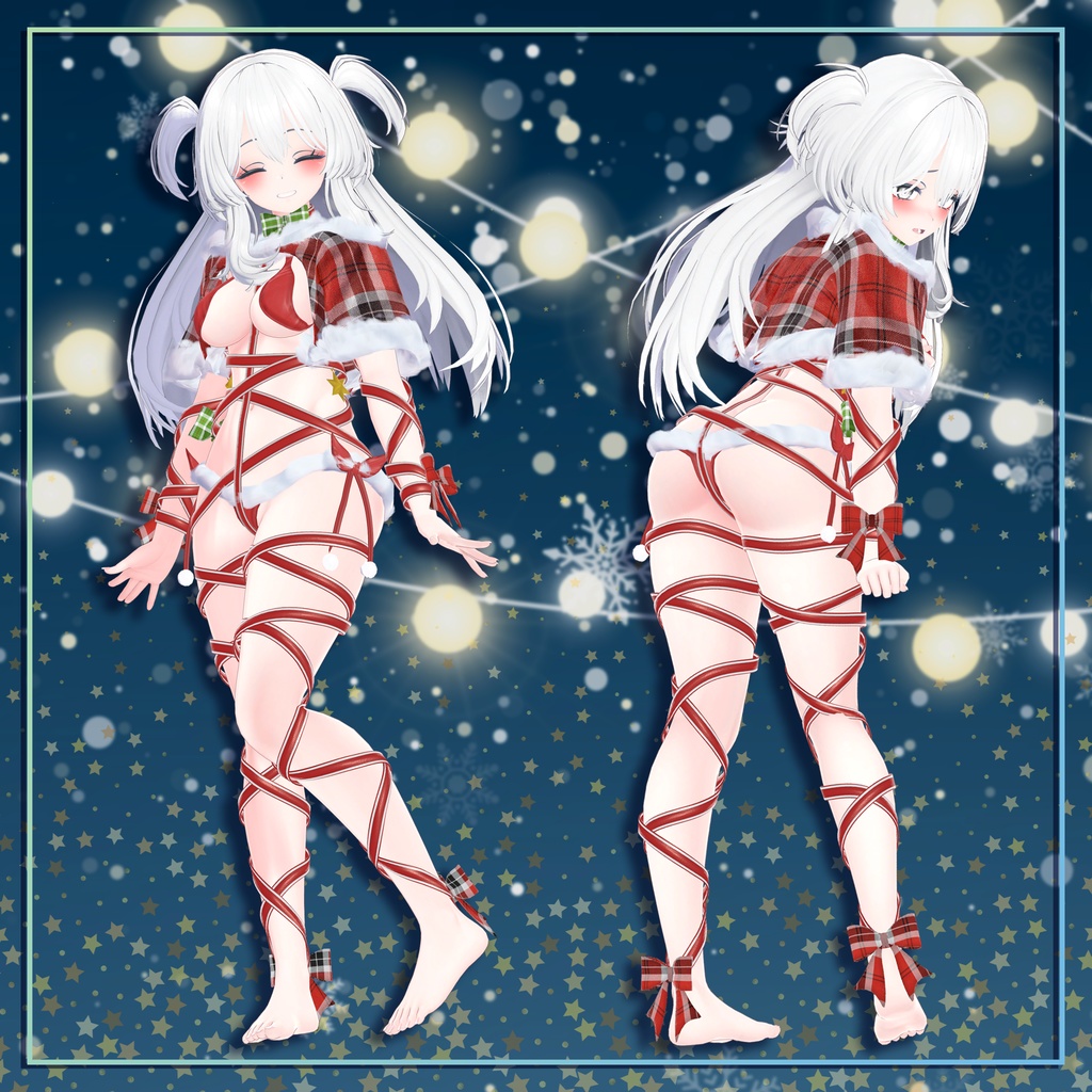 (PB対応) 【セレスティア,selestia】 Christmas ribbon outfit クリスマスリボン衣装