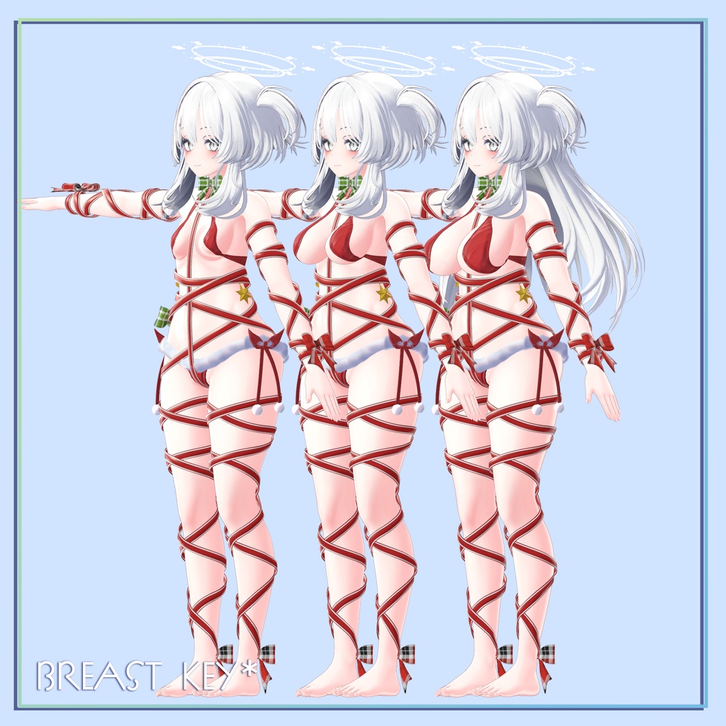 (PB対応) 【セレスティア,selestia】 Christmas ribbon outfit クリスマスリボン衣装