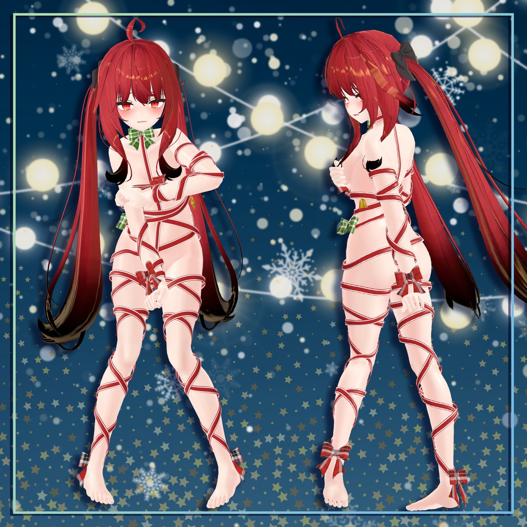 (PB対応) 【舞夜,Maya】 Christmas ribbon outfit クリスマスリボン衣装