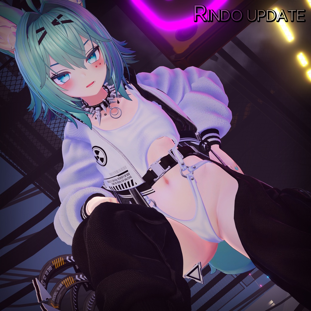 【4アバター対応】 Punk Bodysuit Outfit