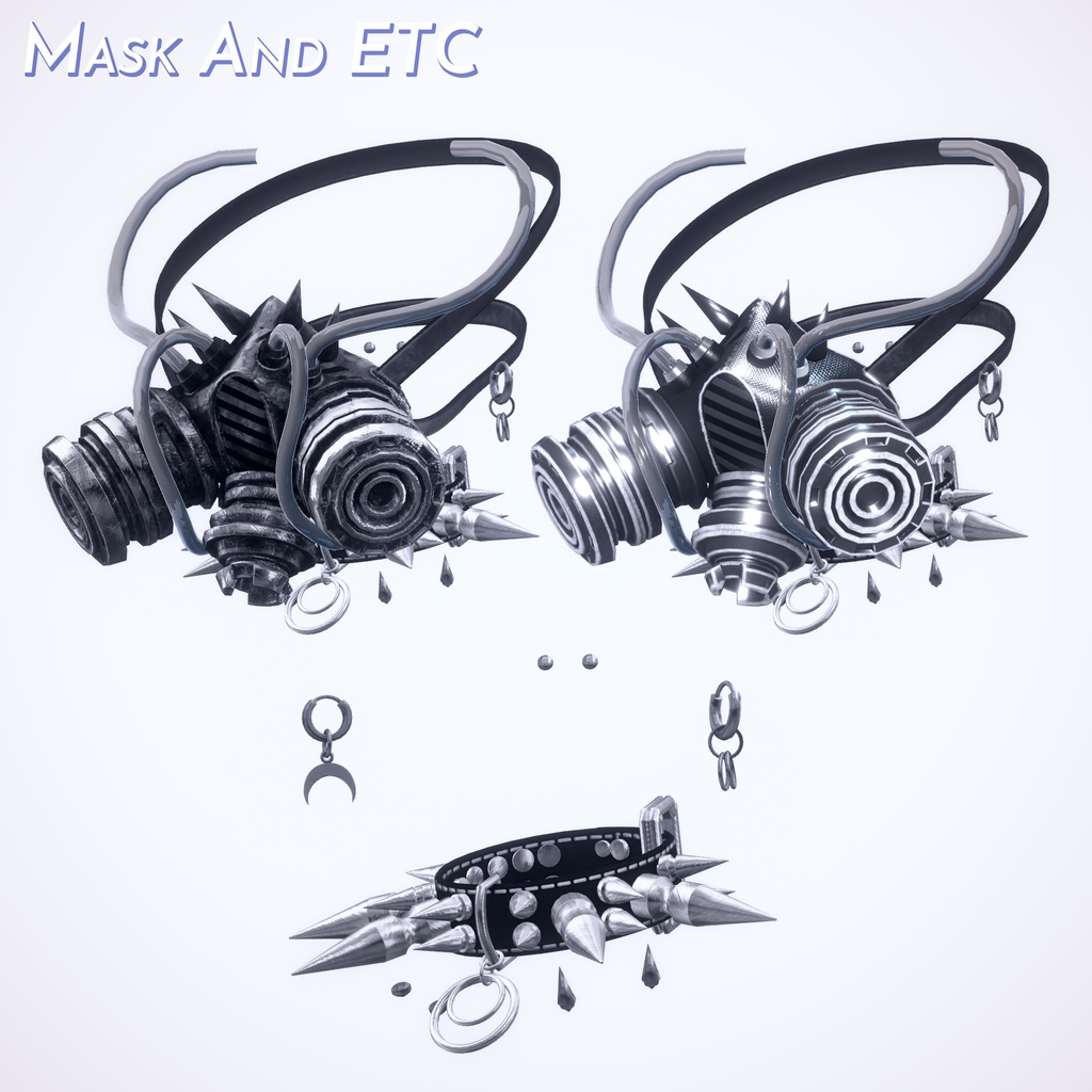 【4アバター対応】 Punk Bodysuit Outfit