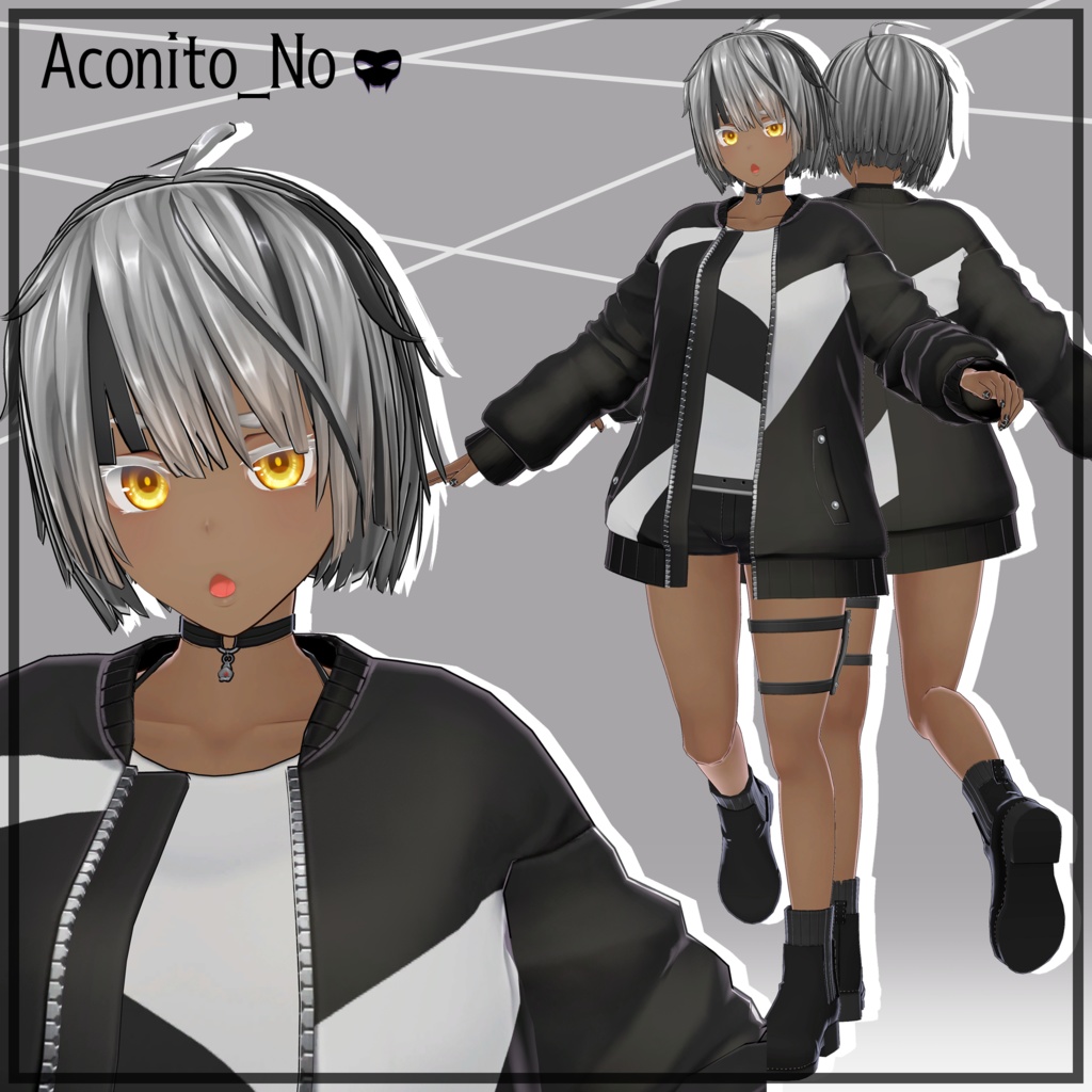 Original 3D model for VRC Aconito