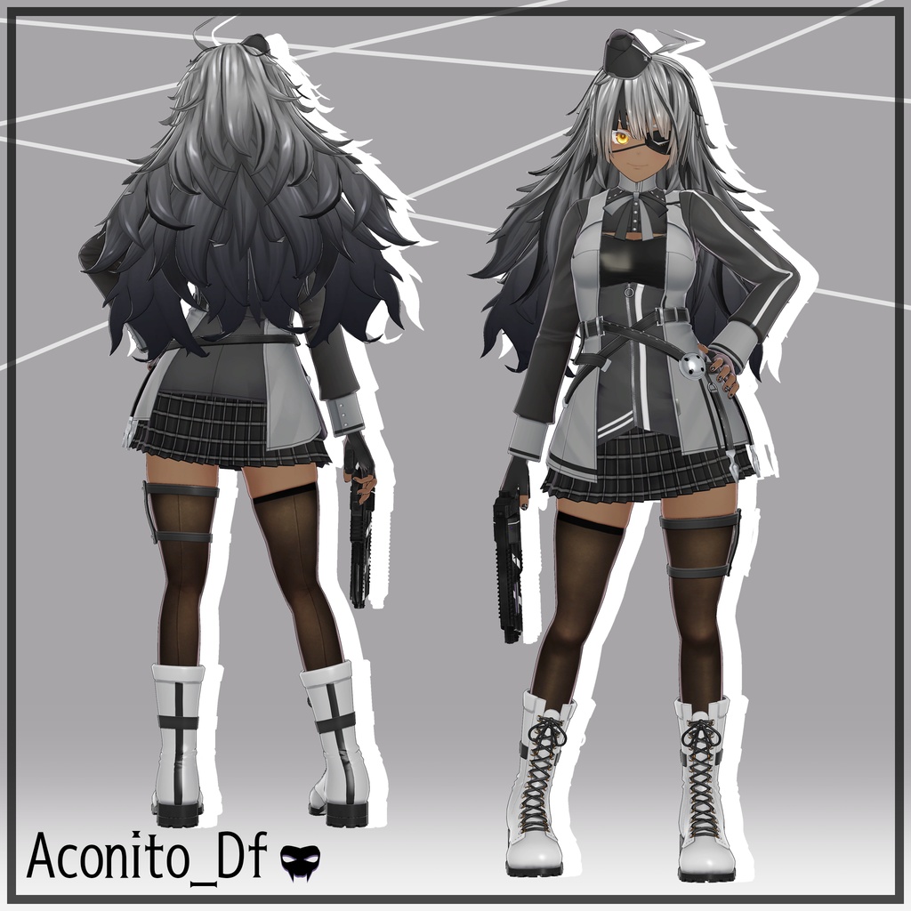 VRC向けオリジナル3Dモデル アコニト