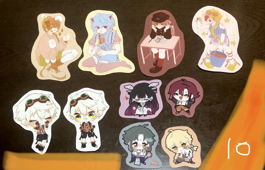 最安価格 写真紙 スマホ用ステッカー 原神 - BOOTH - osigatoutoi お絵かき・ねんど・シール
