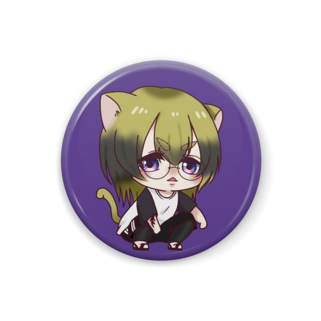 缶バッチ ねこりん