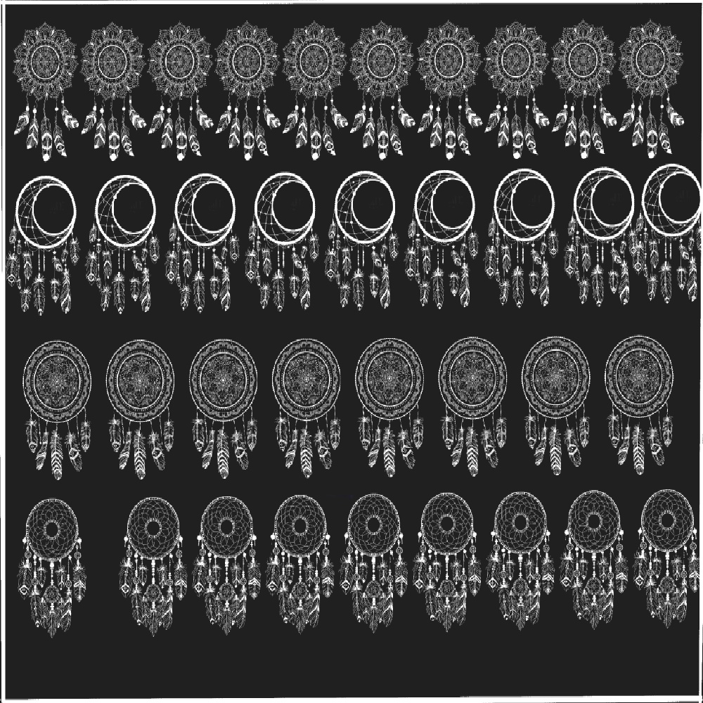 Procreate・Photoshop用 イヤリングスタンプブラシ23種|ドリームキャッチャー&装飾ジュエリーブラシ|デジタル即納