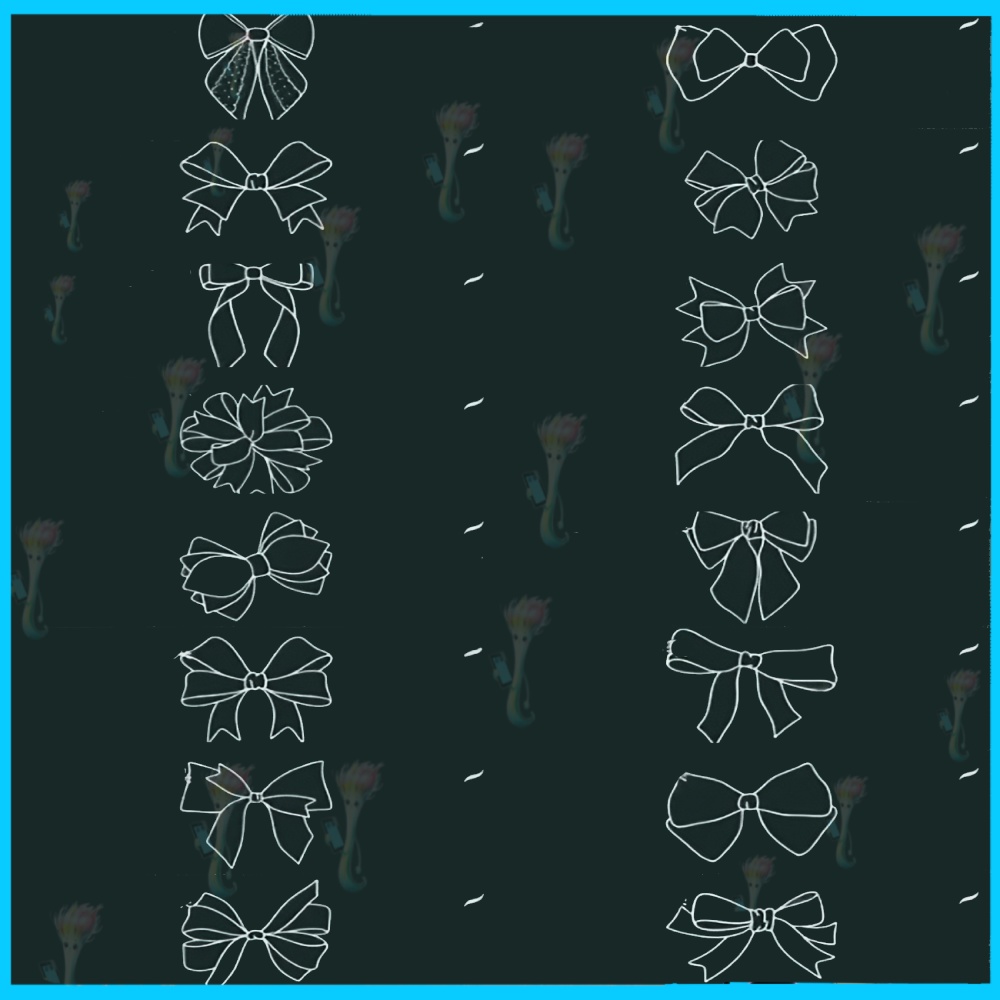 種類のリボンブラシセット」 Brushes for Ribbon Bows