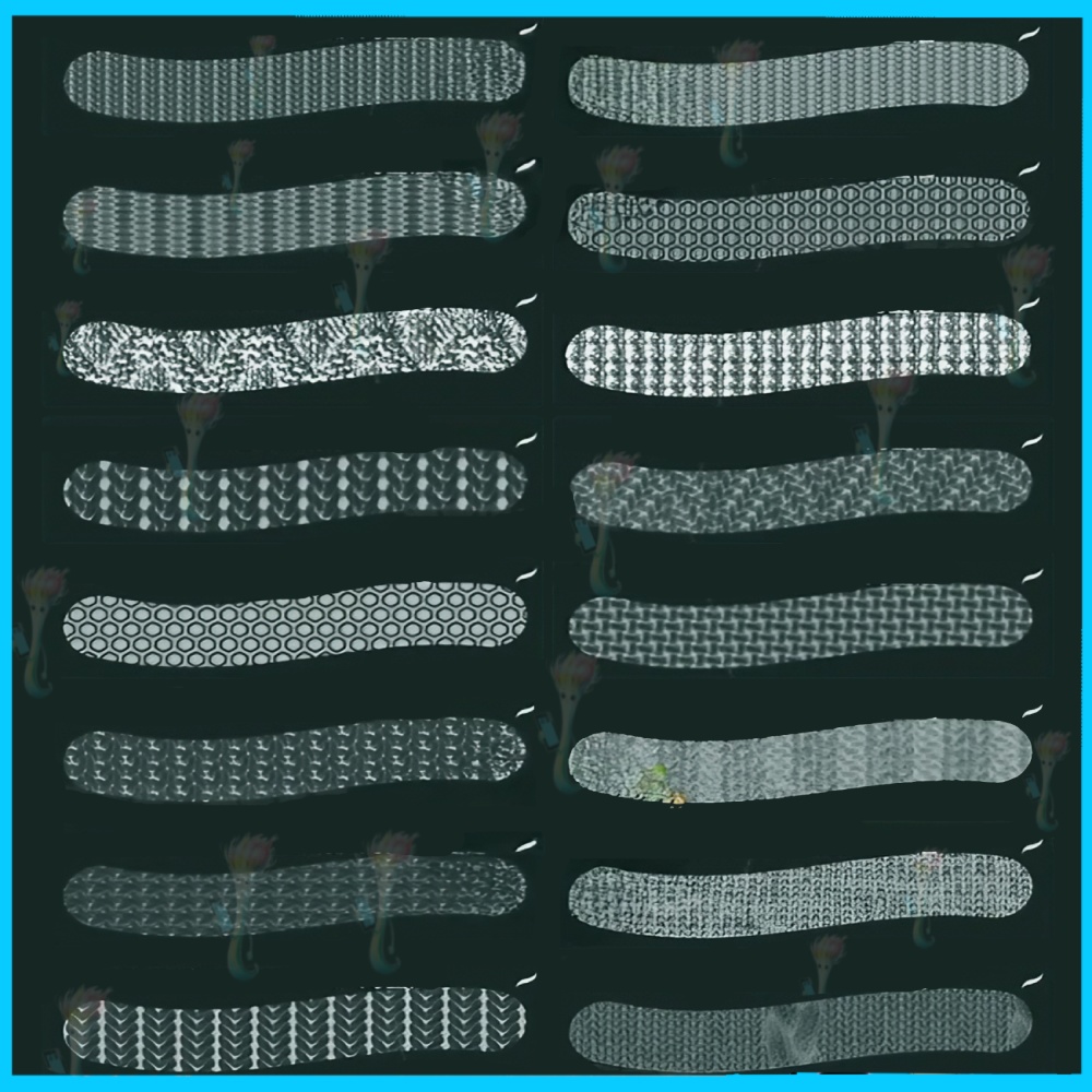 種類のセーター模様ブラシセット」 Brushes for Sweater and Fabric Patterns