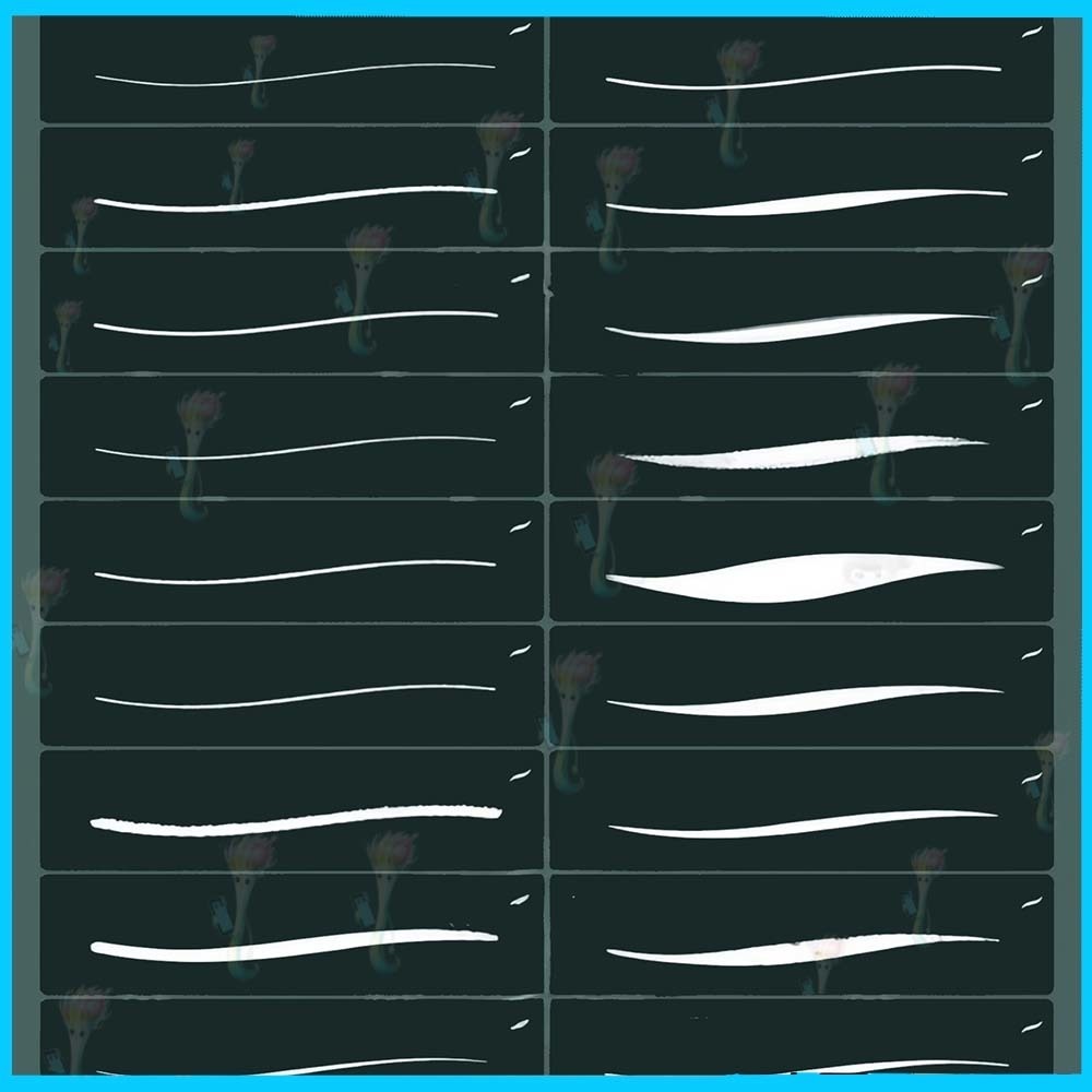 オイルブラシ・シルキーライティング&グラフィティブラシセット|Procreate対応・手書き風、マーキング、タグ付け用ブラシ