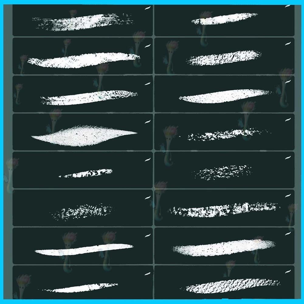 シェーディング&オイルパステルブラシセット|Procreate対応・全18種類のクレヨン&テクスチャーブラシ