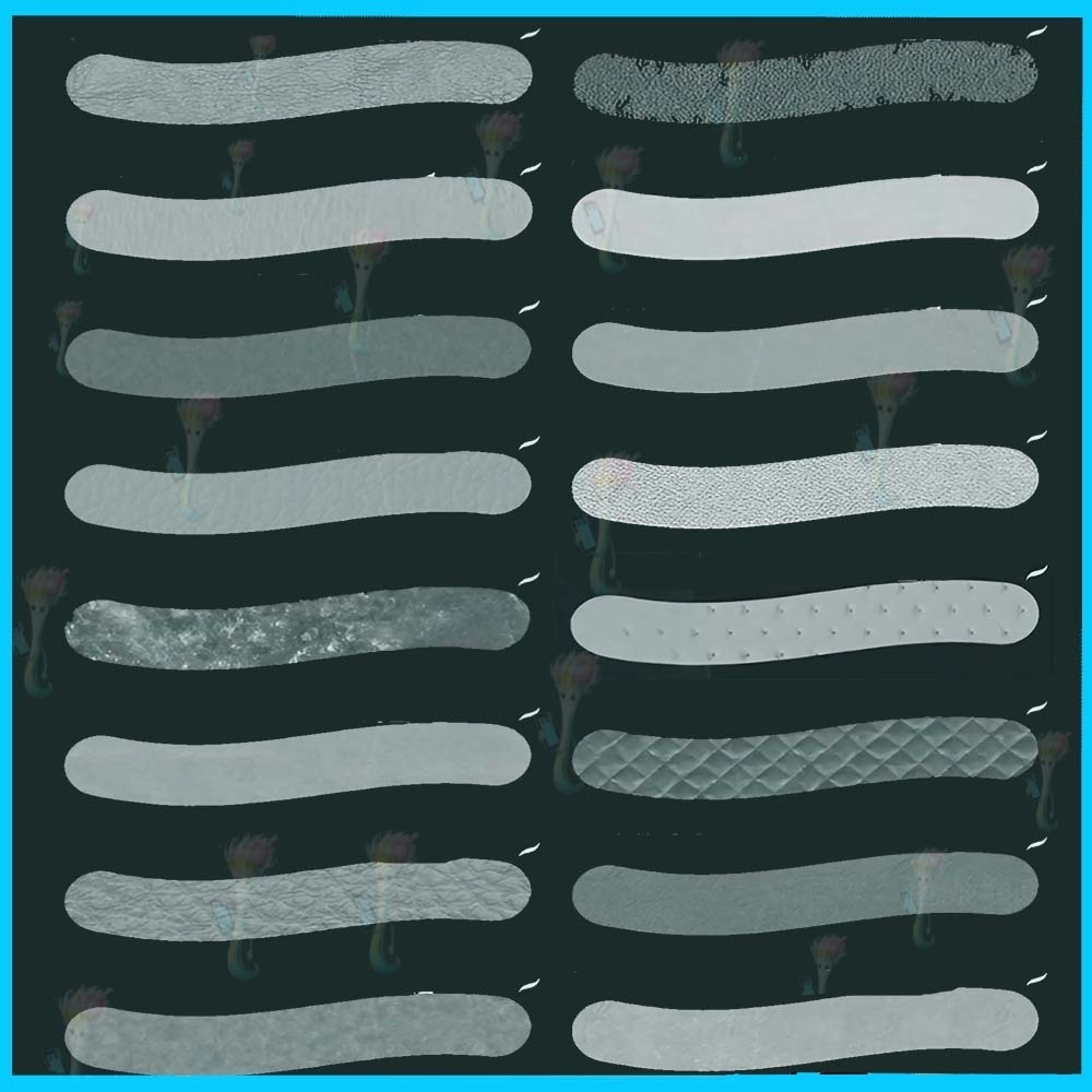 ProcreateとPhotoshop用のリアルレザースタンプブラシ60種類 - テクスチャ素材