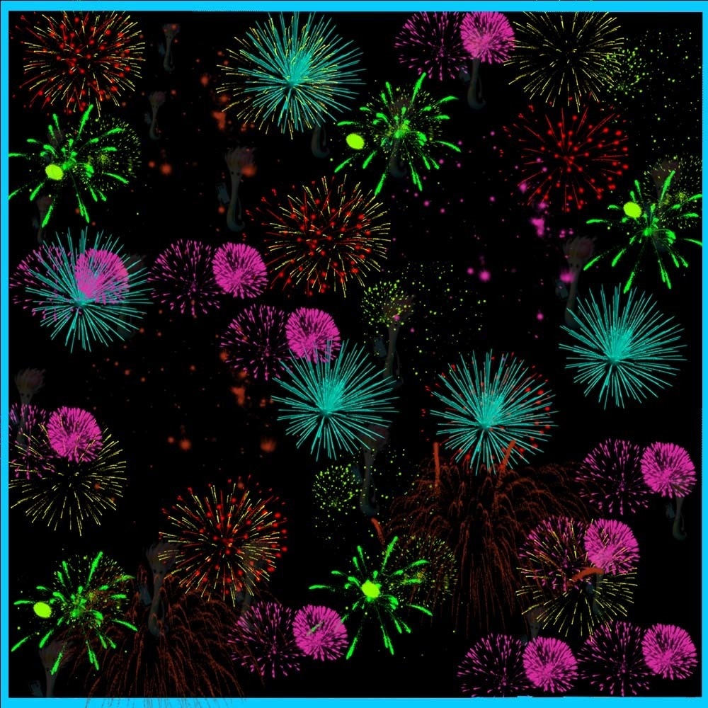 ProcreateとPhotoshop用の60種類の花火ブラシセット - 花火とエフェクト