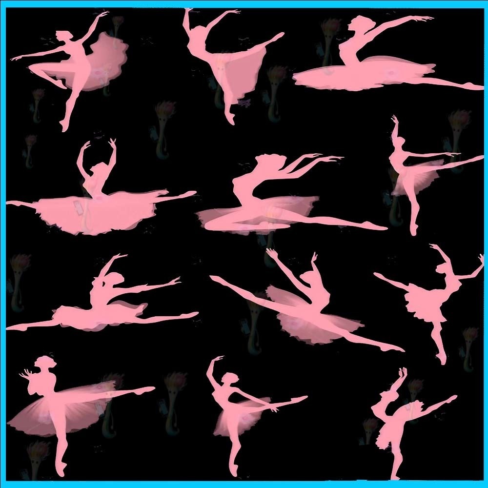 ProcreateとPhotoshop用の56種類のバレリーナ/バレエブラシセット - 優雅なダンス、シルエット、アート素材