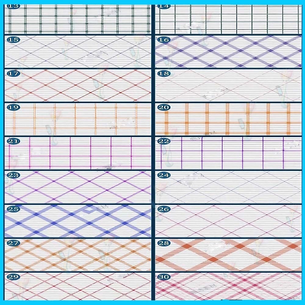Procreate&Photoshop用チェック柄・格子柄テクスチャブラシセット48種類 - 服、布地、背景、JK制服デザイン素材