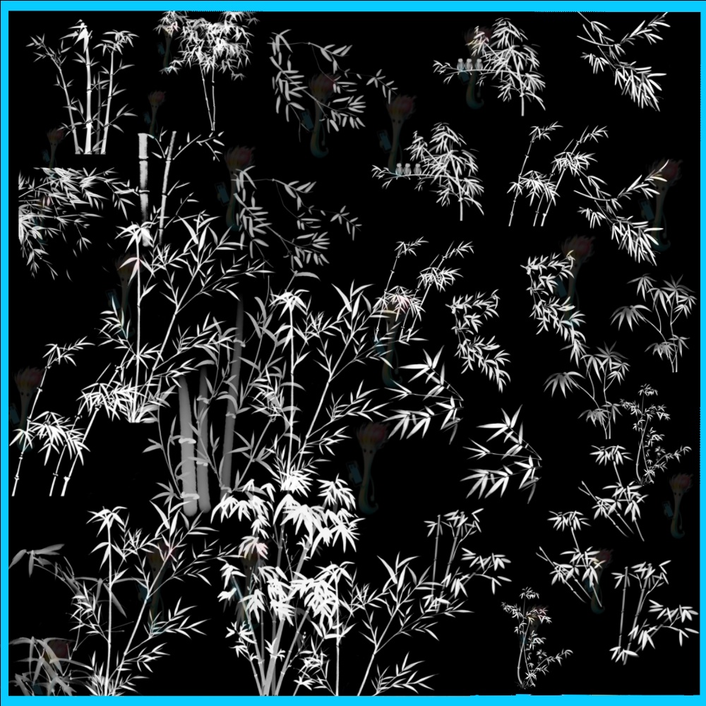 Procreate&Photoshop用竹ブラシ40種セット - 和風・植物・背景表現素材