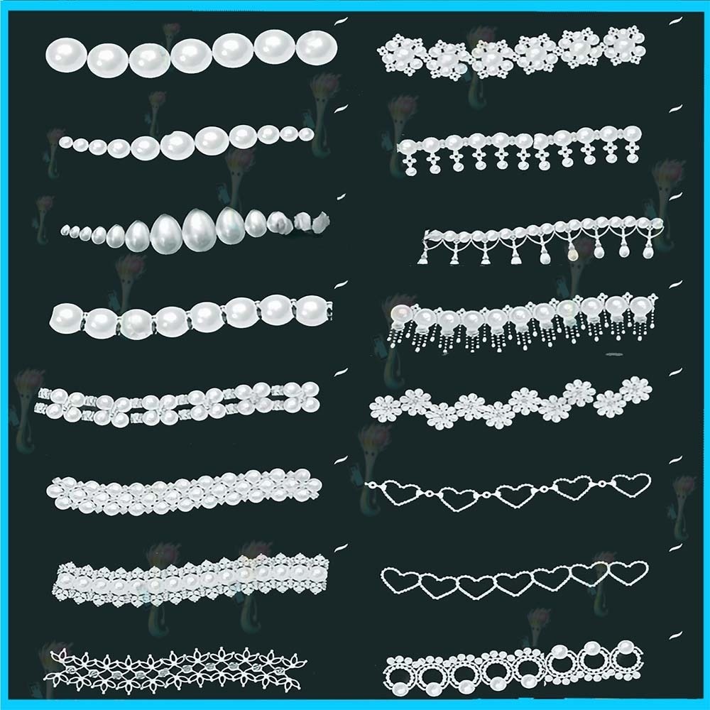 28種類のProcreate眉毛装飾とペンダントジュエリーブラシセット - プロの創作のための高級装飾とアクセサリー素材