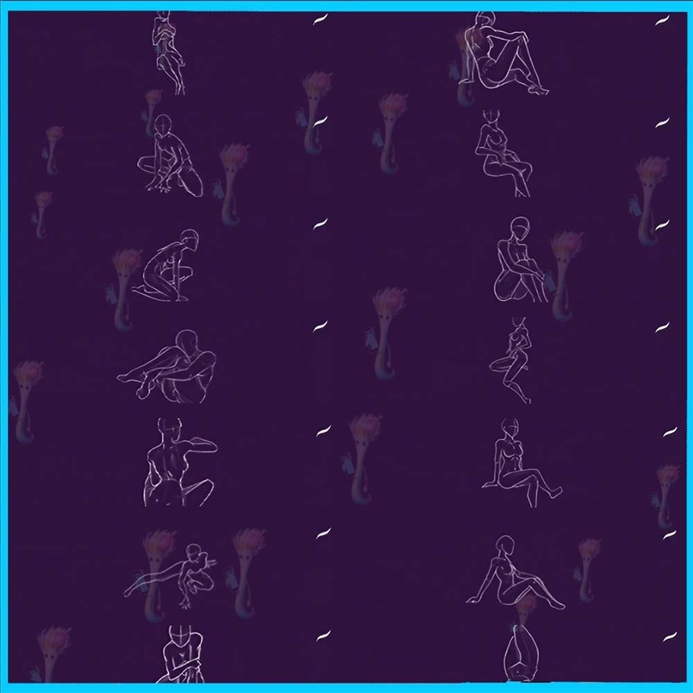 Procreate用 女性人体・ポーズ線画ブラシセット50種類 - アクションフィギュア・ボディ・描画・イラスト素材