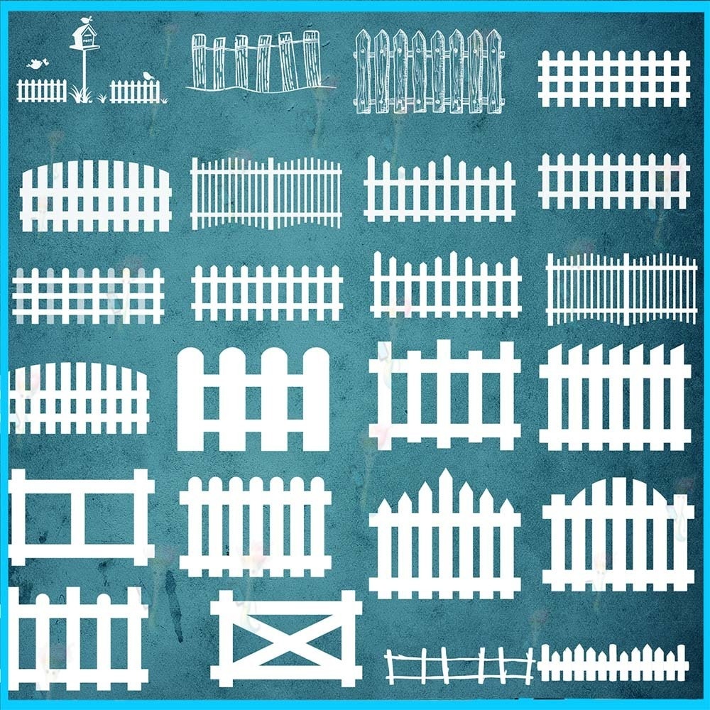プロクリエイト&Photoshop用 60種 ウッドフェンスブラシセット - 木製・竹柵・庭・農場・装飾素材