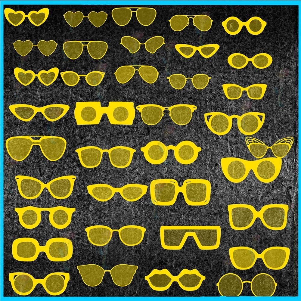 プロクリエイト&Photoshop用 100種 眼鏡・サングラスブラシセット - ポートレート・ファッション・レトロ・装飾素材