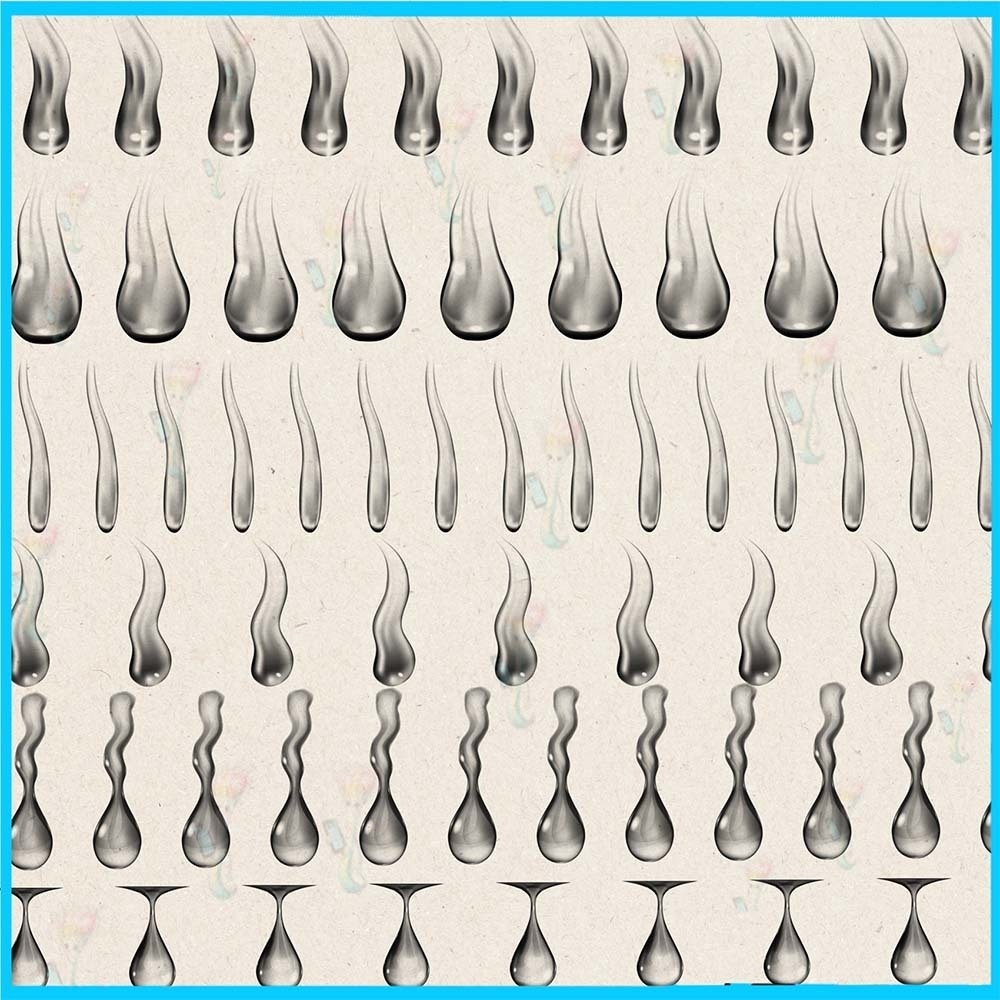 Procreate&Photoshop用涙・水滴ブラシセット26種類 - 泣き表情・液体・手描きアニメーション素材