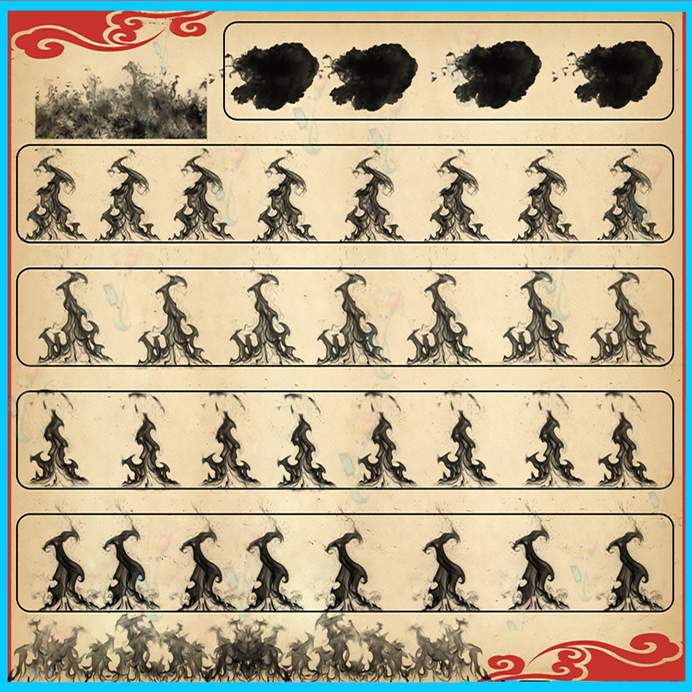 🔥71種🔥炎/火炎/煙ブラシ Ps procreate | リアル・ネオンカラー・エフェクト素材集