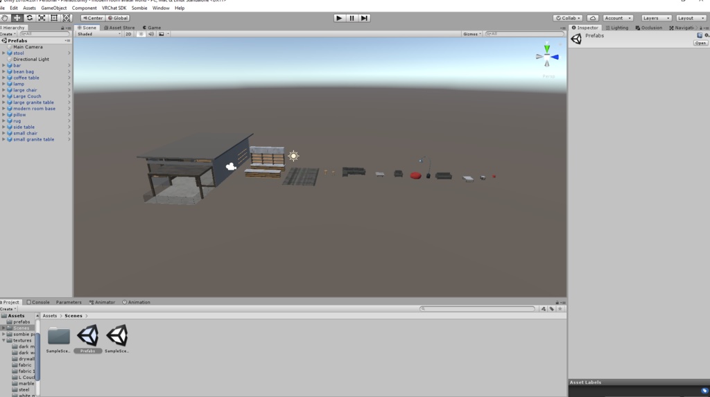 Modern Single Room VRChat Avatar World Quest Ready